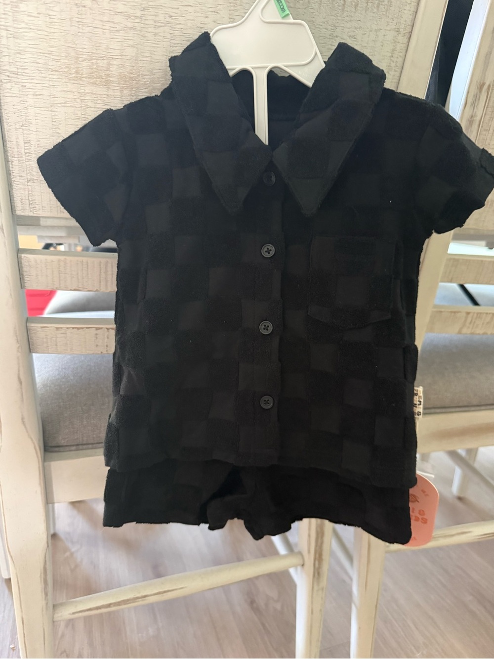 Remi&Friends Black Check Short set